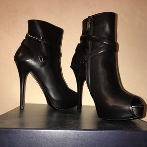 Ralph Lauren Jesimae Black Baby Calf boots.